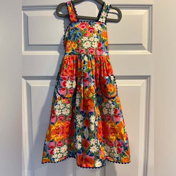 Bella Bliss Bright Floral Frances Valentine Landry Girls Dress Size 4